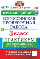 ВПР. Окружающий мир. 3 класс. Практикум по выполнению типовых заданий. 10 вариантов заданий