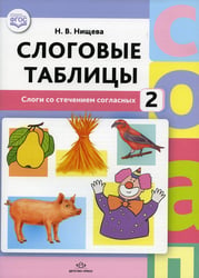 Слоговые таблицы - 2. Слоги со стечением согласных