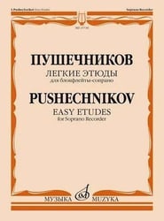 Легкие этюды : для блокфлейты-сопрано