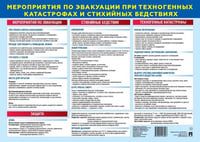 Мероприятия по эвакуации при техногенных катастрофах и стихийных бедствиях. Наглядно-оформительский плакат. А3.-М.:Проспект,2025.