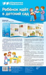 Ширмочки информационные. Ребенок идет в детский сад 1000х330 мм