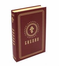 Библия. Книги Священного Писания Ветхого и Нового Завета (средний формат, бордовая, золотой обрез)