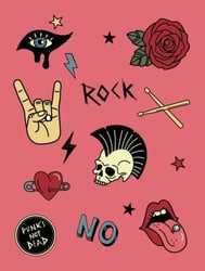 Тетрадь "Punk's not dead" (48 листов, А5, клетка)