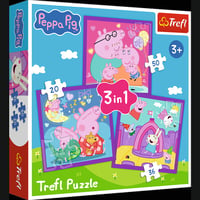 TREFL PEPPA PIG Комплект пазлов 3в1 Свинка Пеппа