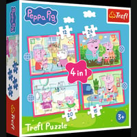 TREFL PEPPA PIG Комплект пазлов 4в1 Свинка Пеппа