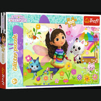 TREFL GABBY´S DOLLHOUSE Пазл с блестками Габби, 100 шт.