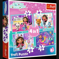 TREFL GABBY´S DOLLHOUSE Комплект пазлов 4 в1