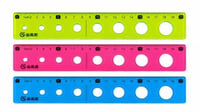 Lineāls 20cm lokanais ar apļiem