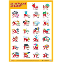 Развивающие плакаты. Английский алфавит