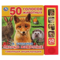 Лесные животные В. Степанов (5 звук. кнопок, Говорящая энциклопедия). 200х175мм в кор.32шт
