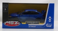 MSZ металлическая модель Subaru WRX STI, масштаб 1:40
