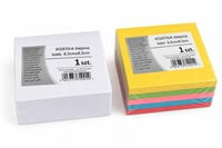 Papīra kubs krāsains 8,5x8,5cm līmēts