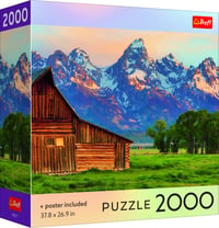 TREFL Пазл с постером Хребет Титон, 2000 шт.