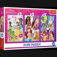 TREFL DISNEY PRINCESS Комплект пазлов Друзья, 3x80 шт.