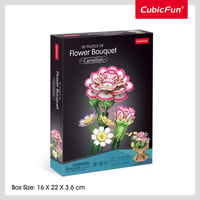 CUBICFUN 3D пазл «Букет цветов – гвоздика»