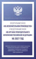 Федеральный закон "Об исполнительном производстве" и Федеральный закон "Об органах принудительного исполнения Российской Федерации" на 2027 год
