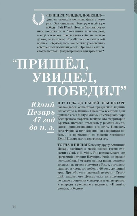 Дополнительное изображение книги «VENI,VIDI,VICI.33 афоризма великих людей»