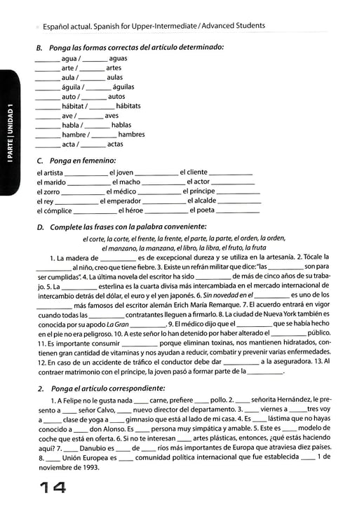 Дополнительное изображение книги «Espanol actual. Spanish for Upper-Intermediate = Современный испанский язык для углубленного изучения: Учебник. Уровни В2-С1: на англ.яз»