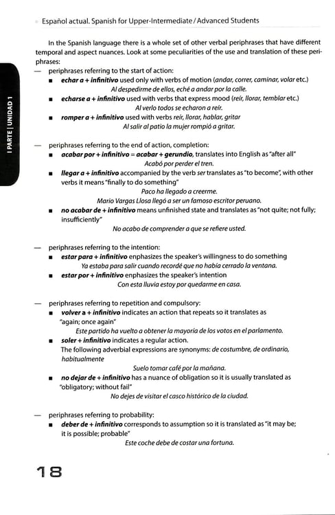 Дополнительное изображение книги «Espanol actual. Spanish for Upper-Intermediate = Современный испанский язык для углубленного изучения: Учебник. Уровни В2-С1: на англ.яз»