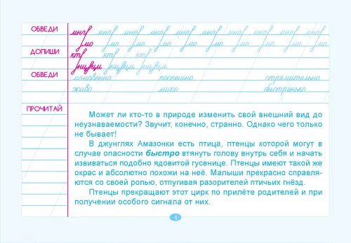 Дополнительное изображение книги «Тренажёр по чистописанию. Подготовка к контрольному списыванию. 4 класс»