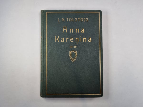 Обложка книги «Anna Krēnina. 3 un 4 daļa» — Ļ. N. Tolstojs