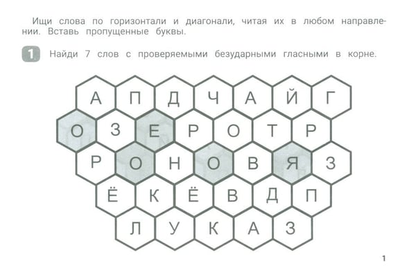 Дополнительное изображение книги «Орфографический сотовый тренажер для начальной школы»