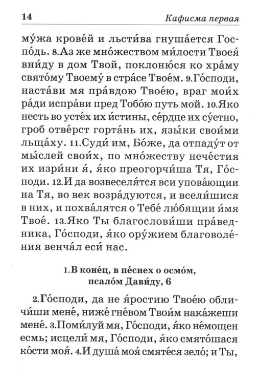 Дополнительное изображение книги «Псалтирь пророка и царя Давида учебная»