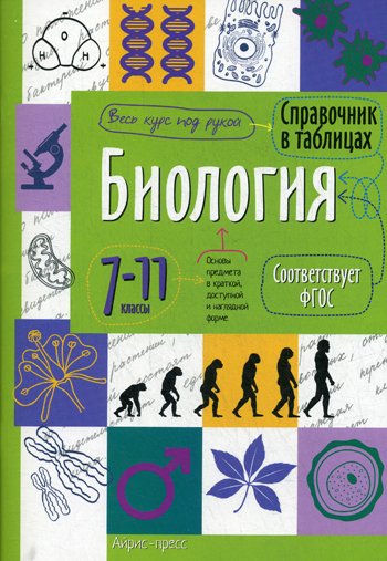 Дополнительное изображение книги «Справочник в таблицах. Биология. 7-11 кл»