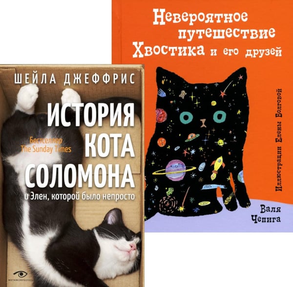 Обложка книги «Книги про котиков для всей семьи (комплект из 2-х книг)» — Чепига Валя;Джеффрис Шейла, ISBN 9785370051654
