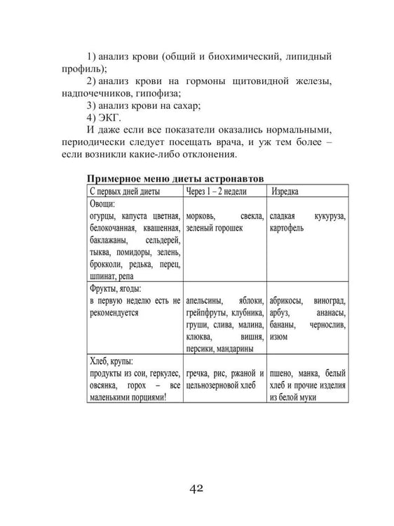 Дополнительное изображение книги «Диета для космонавтов»