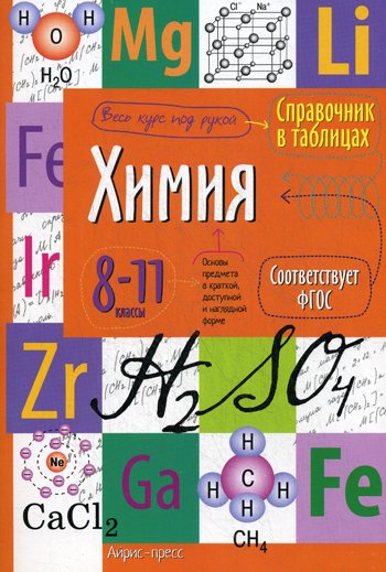 Дополнительное изображение книги «Химия. 8-11 кл. Справочник в таблицах»