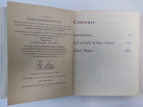 Дополнительное изображение книги «Books of baby names»
