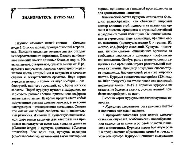 Дополнительное изображение книги «Золотая куркума - королева специй. Рецепты здоровья, бодрости и долголетия»