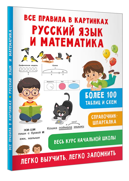Дополнительное изображение книги «Все правила в картинках. Русский язык и математика»