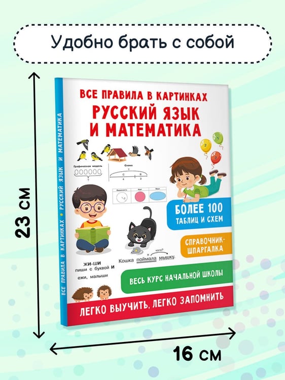 Дополнительное изображение книги «Все правила в картинках. Русский язык и математика»
