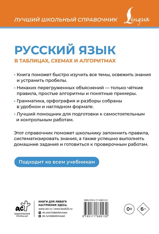 Дополнительное изображение книги «Русский язык в таблицах, схемах и алгоритмах»