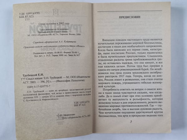 Дополнительное изображение книги «Смысл жизни»