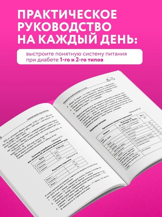 Дополнительное изображение книги «Рецепты и принципы питания для диабетика. Как научиться самостоятельно составлять меню при диабете 1-го и 2-го типов»