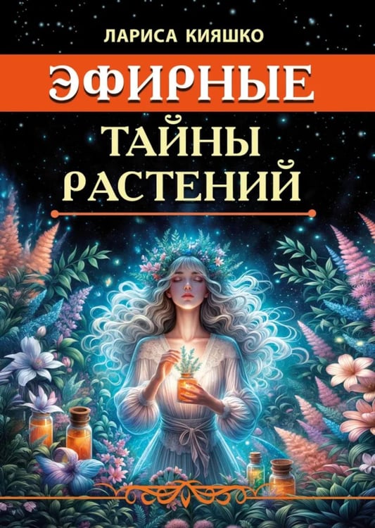 Обложка книги «Эфирные тайны растений» — Кияшко Лариса (Амрита), ISBN 9785002283675