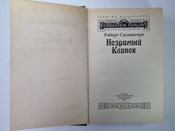 Дополнительное изображение книги «Незримый Клинок»
