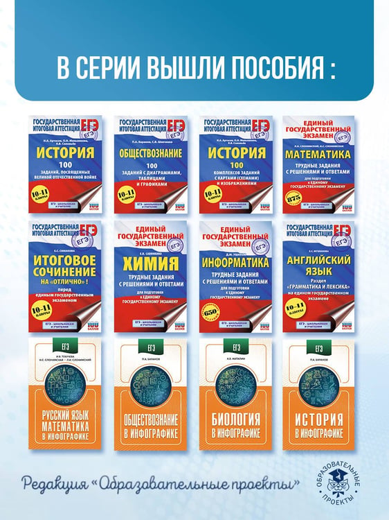 Дополнительное изображение книги «ЕГЭ. Математика в инфографике»