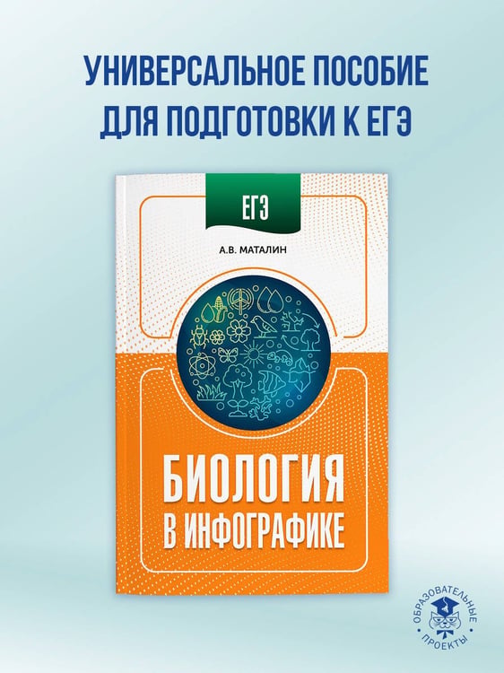 Дополнительное изображение книги «ЕГЭ. Биология в инфографике»