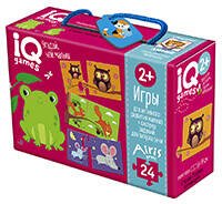 Обложка книги «IQ игры для самых маленьких. Парочки. Угадай, чей малыш 2+ Запуск речи», ISBN 9785811277438