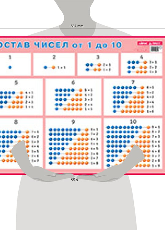 Дополнительное изображение книги «Состав чисел. От 1 до 10. Наглядное пособие для начальной школы»