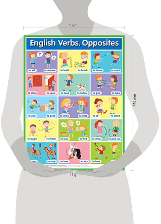 Дополнительное изображение книги «Глаголы. Противоположности. English Verbs. Op. Наглядное пособие по английскому языку»