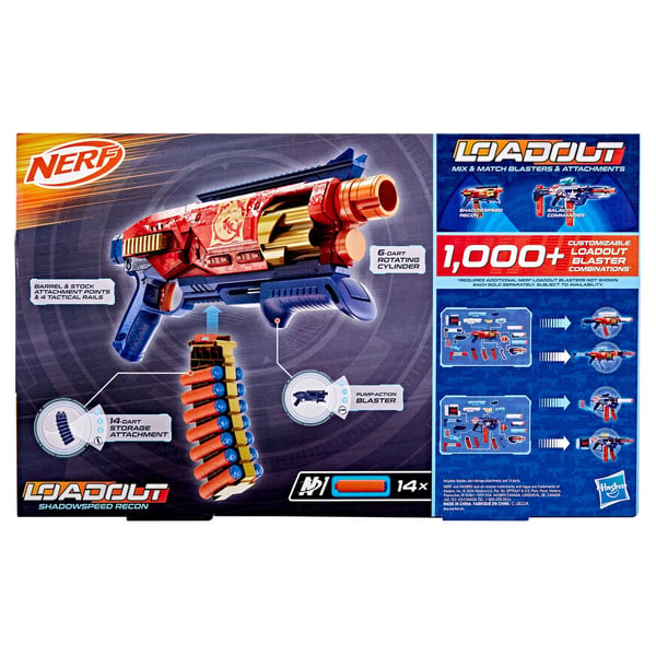 Дополнительное изображение книги «NERF Loadout игрушечный бластер Shadowspeed Recon»