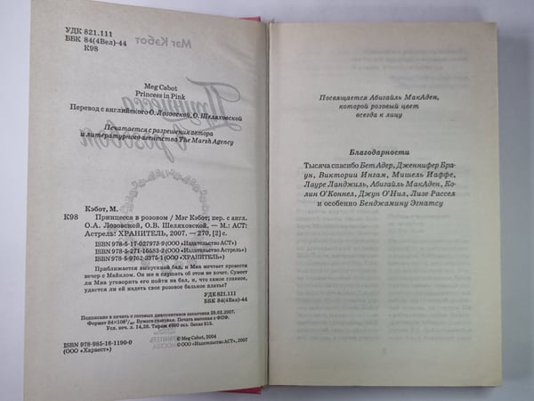 Дополнительное изображение книги «Принцесса в розовом»