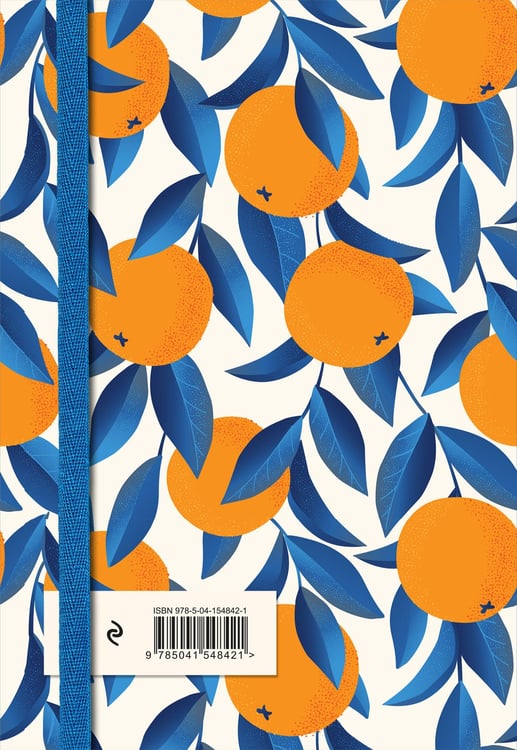 Дополнительное изображение книги «Книга для записей рецептов. Апельсины на синем»