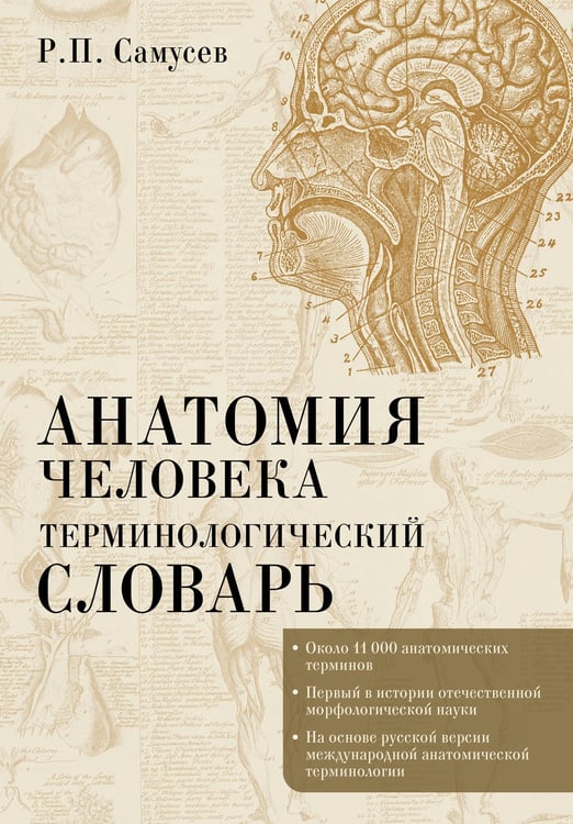 Обложка книги «Анатомия человека.Терминологический словарь» — Самусев Рудольф Павлович, ISBN 9785171662707