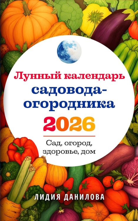 Обложка книги «Лунный календарь садовода-огородника 2026. Сад, огород, здоровье, дом» — Данилова Лидия Владимировна, ISBN 9785042253829